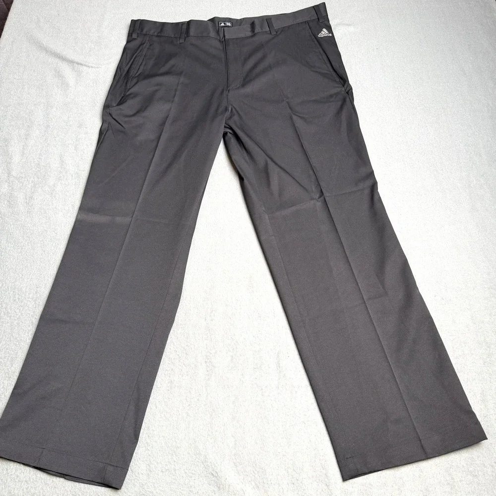 Adidas Mens Ultimate365 Golf Pants Black Flat Front 38x30 Trousers